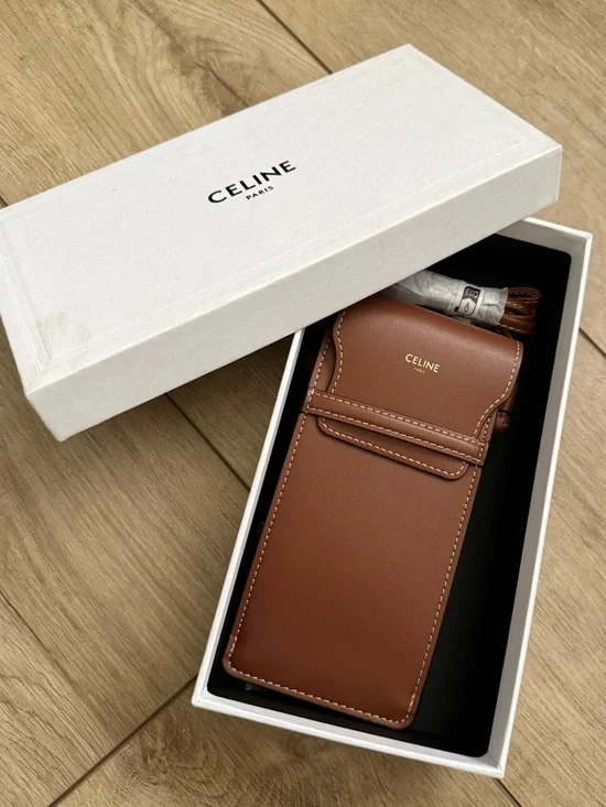 Celine Sunglass Case Brown Leather Box - Picture 2 of 8